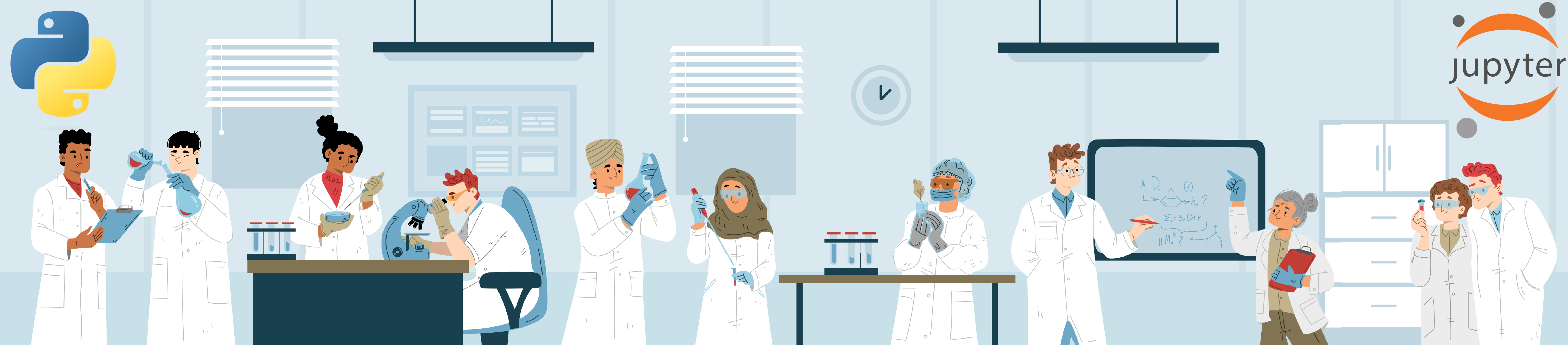 A bunch of researchers